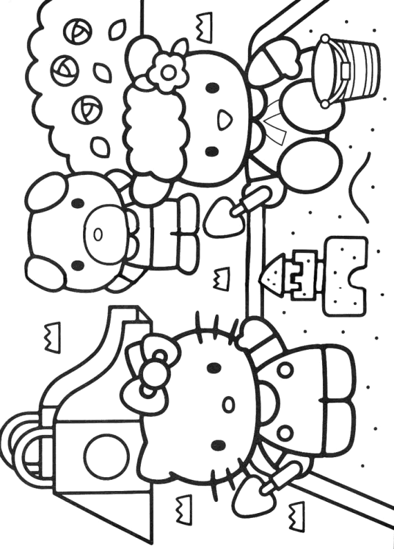 Coloriage 33 Hello kitty