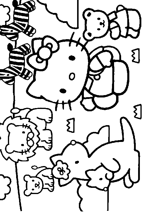 Coloriage 34 Hello kitty