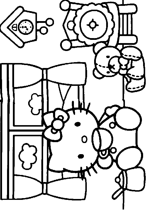 Coloriage 35 Hello kitty