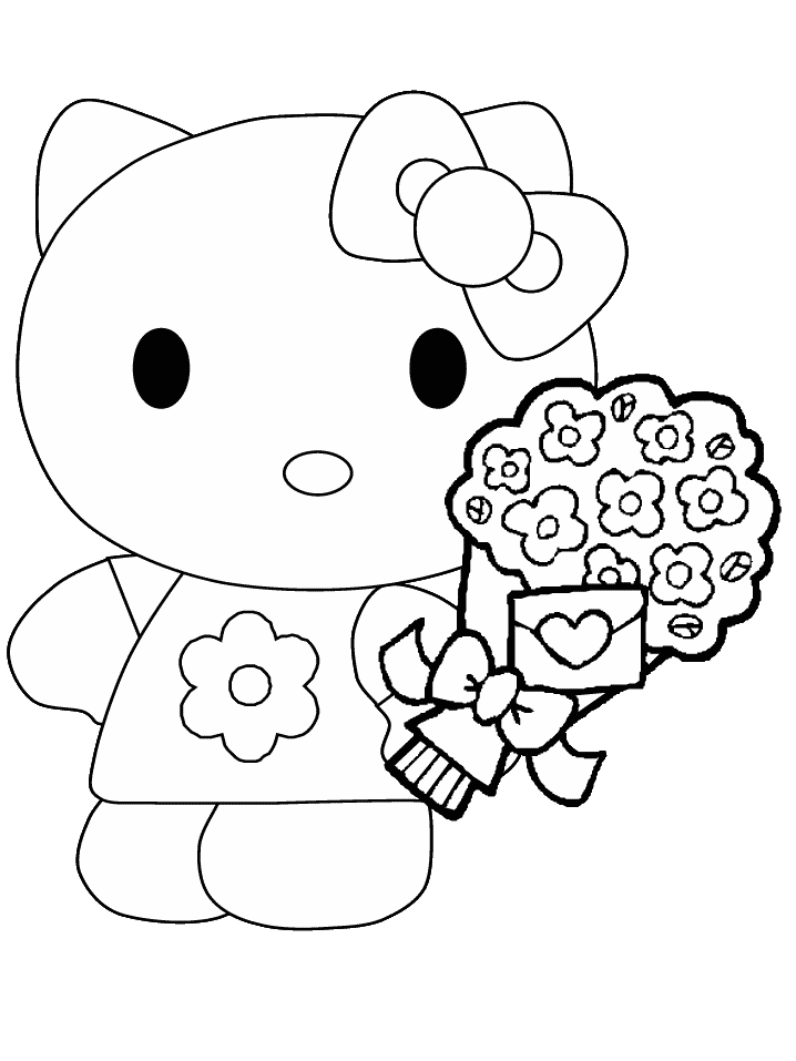Coloriage 45 Hello kitty