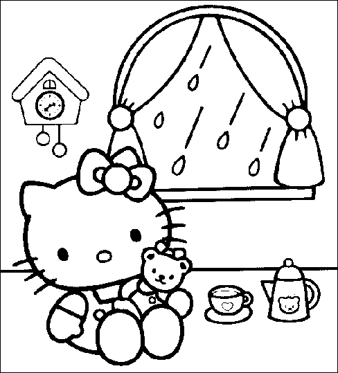 Coloriage 46 Hello kitty