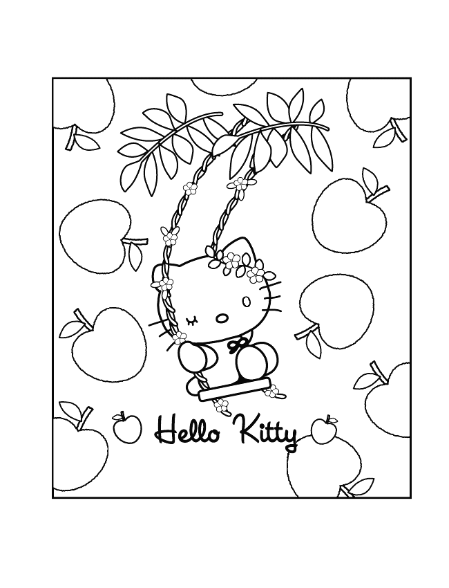 Coloriage 5 Hello kitty