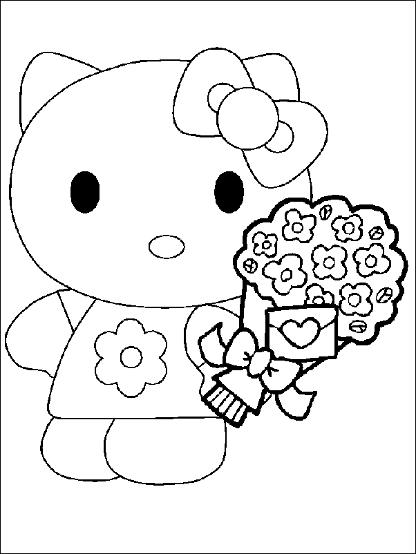 Coloriage 50 Hello kitty
