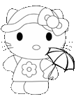 Coloriage Hello kitty 44