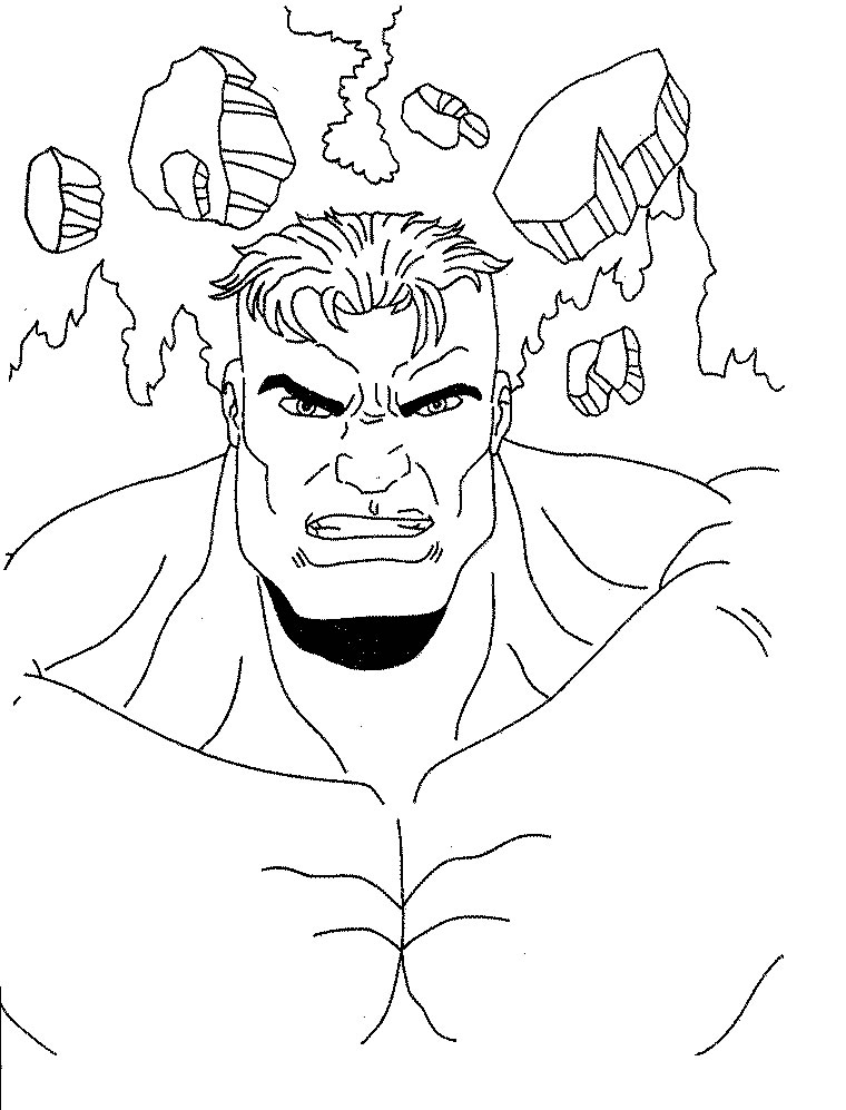 Coloriage 13 Hulk