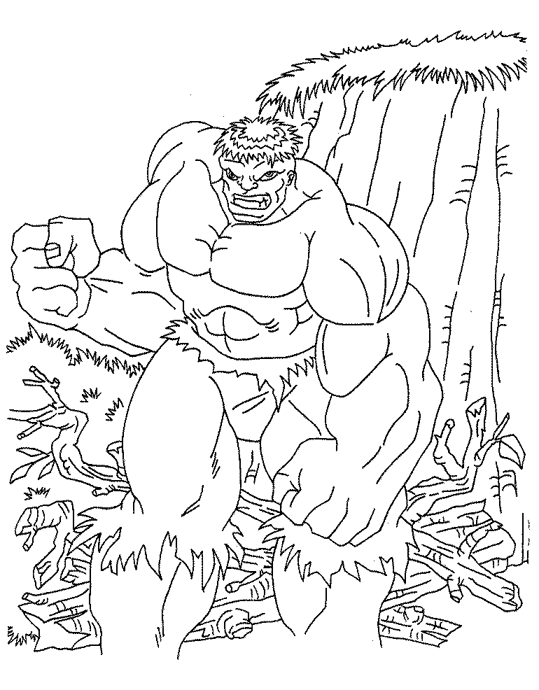 Coloriage 19 Hulk