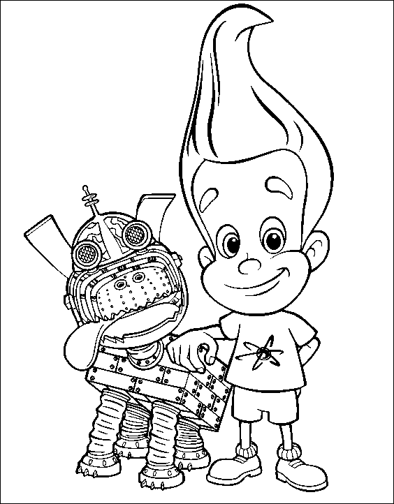 Coloriage 3 Jimmy neutron