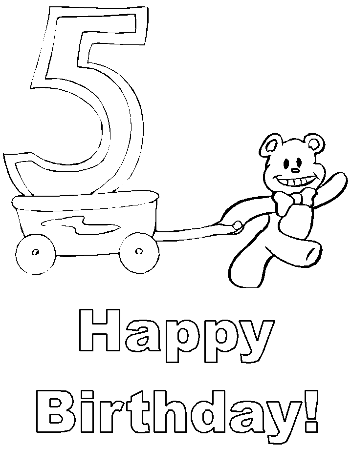 Coloriage 12 Joyeux anniversaire