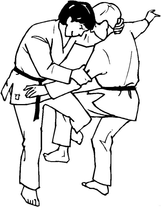 Coloriage 11 Judo