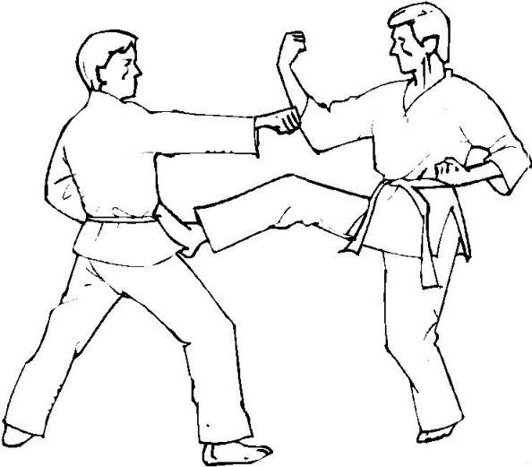 Coloriage 18 Judo