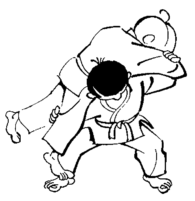 Coloriage 5 Judo