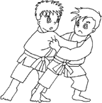 Coloriage Judo 6