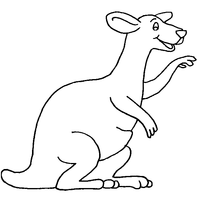 Coloriage 13 Kangourous