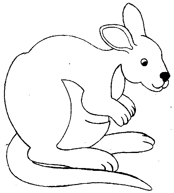 Coloriage 6 Kangourous