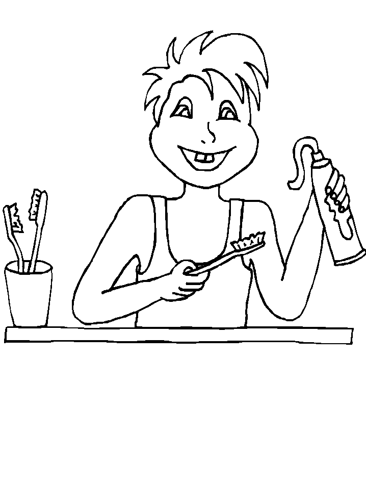 Coloriage 9 L-hygiene dentaire