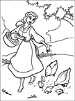 Coloriage La belle et la bete 5