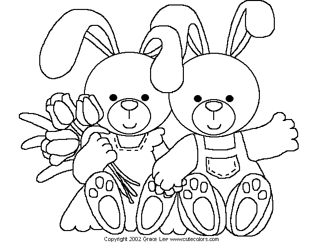 Coloriage 60 Lapins