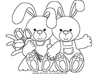 Coloriage Lapins 60