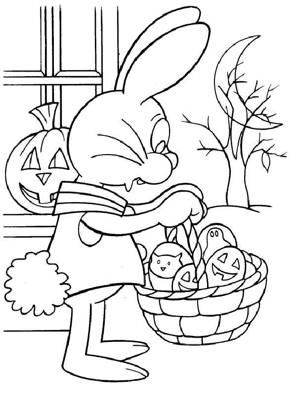 Coloriage 26 Lapins de paques