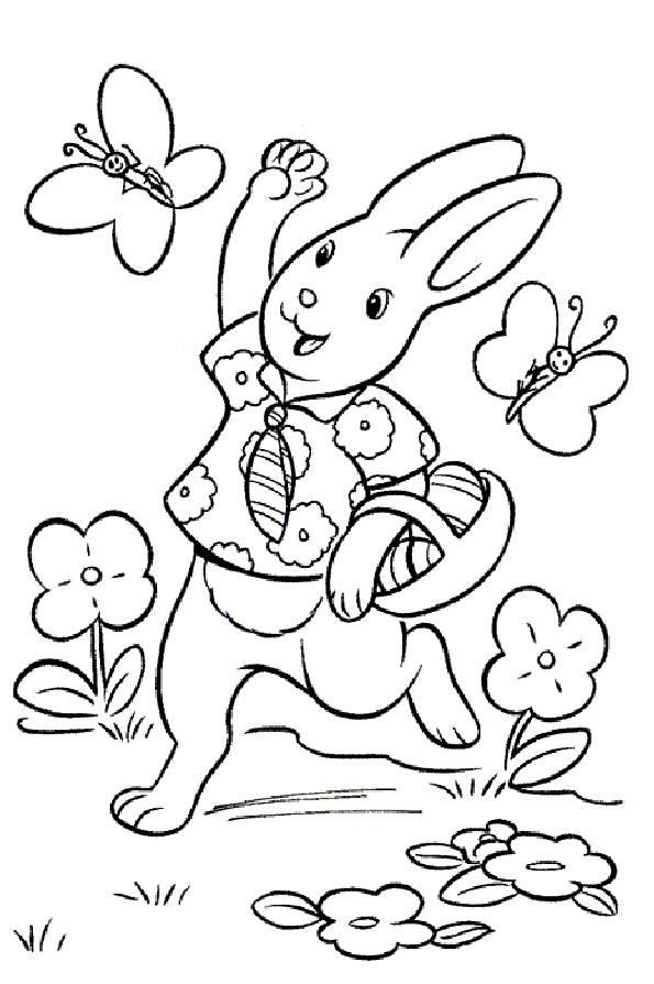 Coloriage 39 Lapins de paques