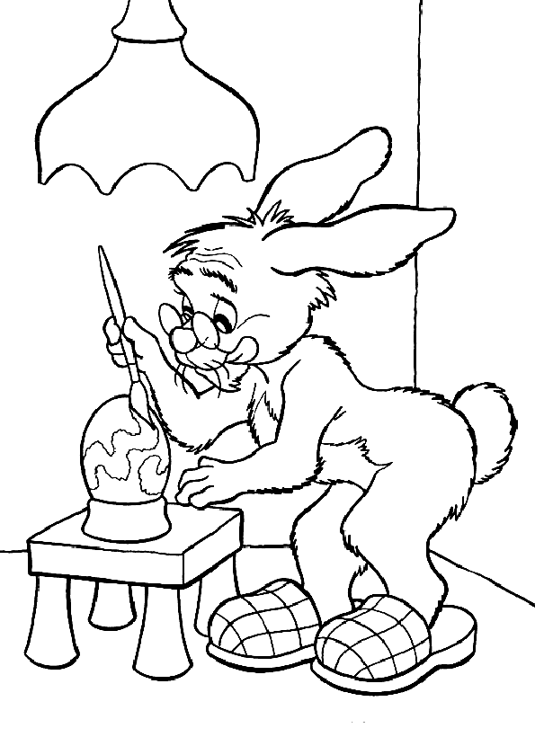 Coloriage 48 Lapins de paques