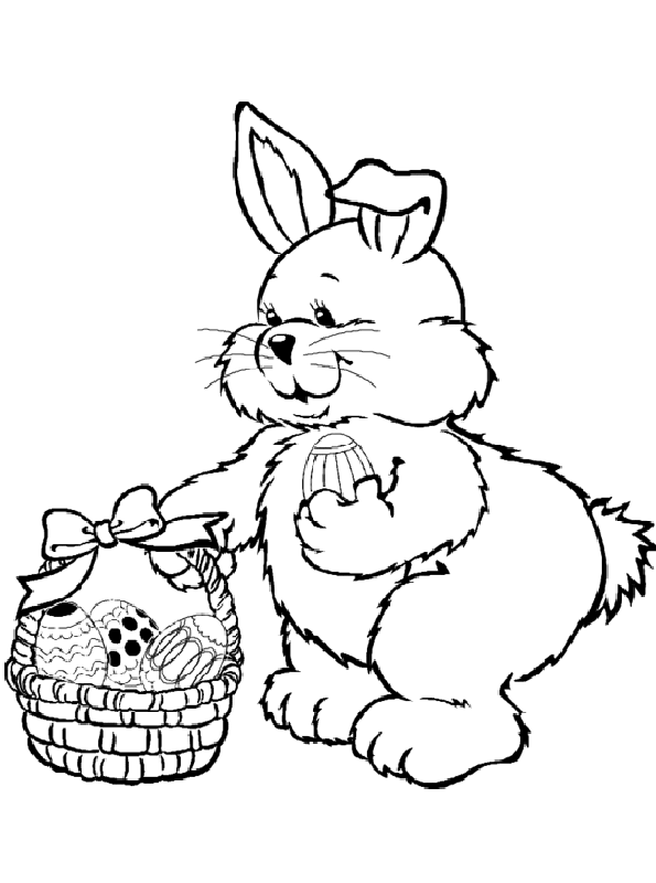 Coloriage 53 Lapins de paques