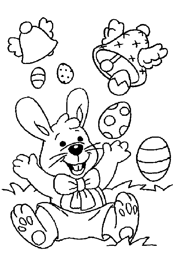 Coloriage 62 Lapins de paques