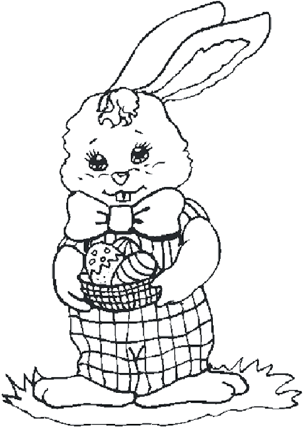 Coloriage 65 Lapins de paques