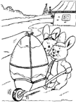 Coloriage Lapins de paques 38