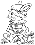 Coloriage Lapins de paques 50