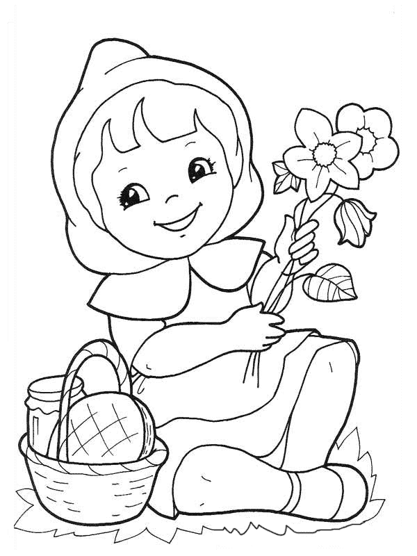 Coloriage 11 Le chaperon rouge