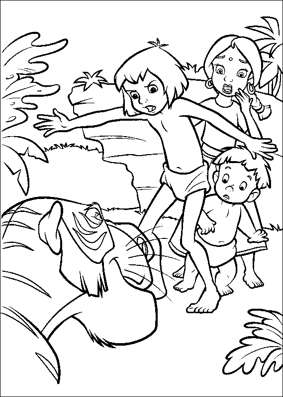 Coloriage 10 Le livre de la jungle