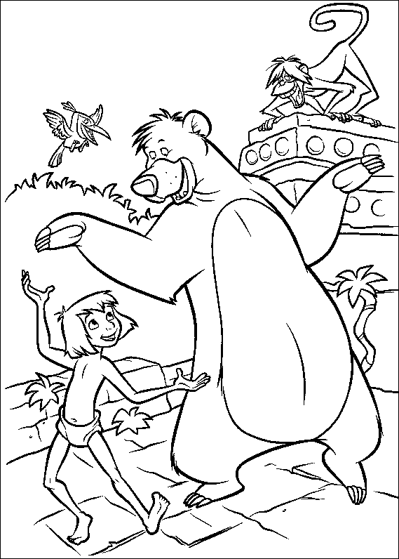 Coloriage 11 Le livre de la jungle