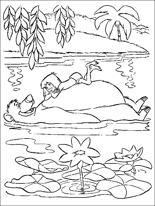 Coloriage 13 Le livre de la jungle