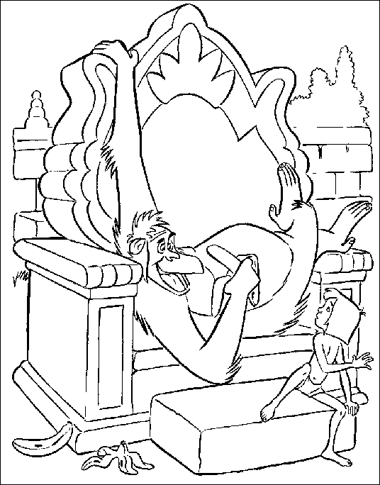 Coloriage 7 Le livre de la jungle