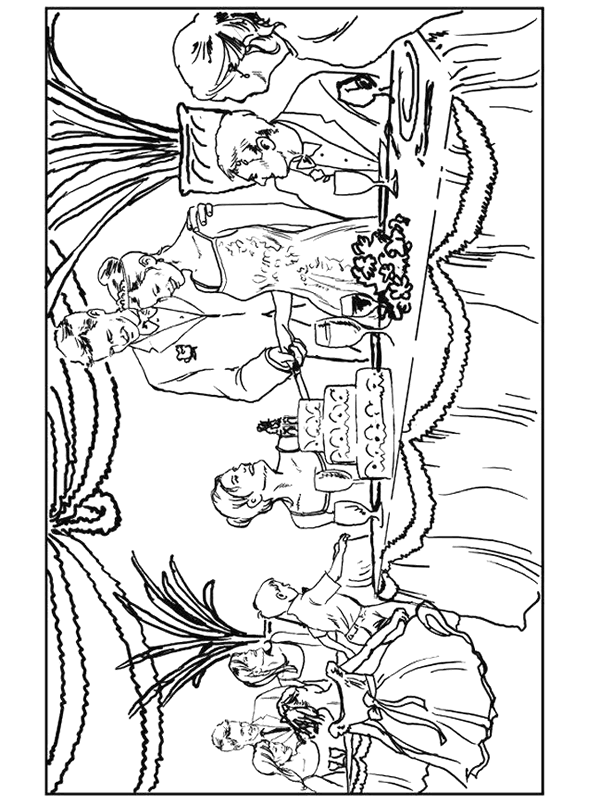 Coloriage 19 Le mariage