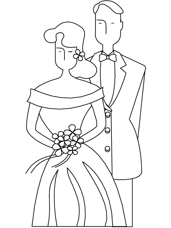 Coloriage 28 Le mariage