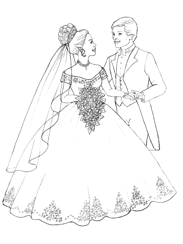 Coloriage 32 Le mariage