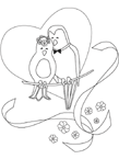 Coloriage Le mariage 24