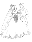 Coloriage Le mariage 32