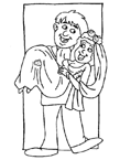 Coloriage Le mariage 4