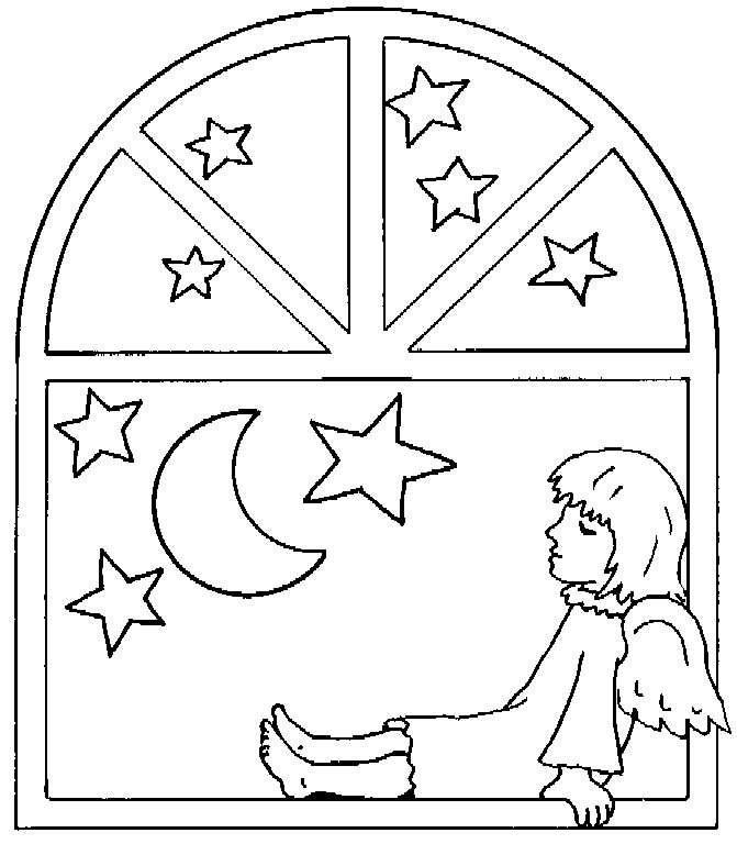 Coloriage 27 Les anges de noel