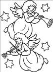 Coloriage Les anges de noel 28