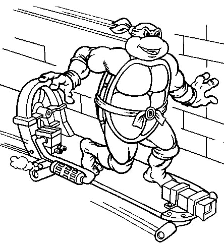 Coloriage 10 Les tortues ninja