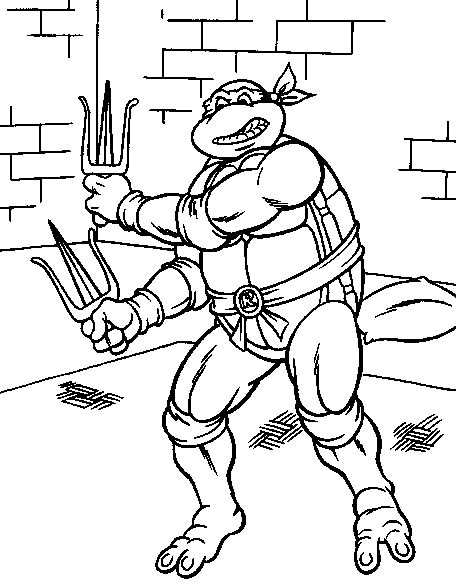 Coloriage 11 Les tortues ninja