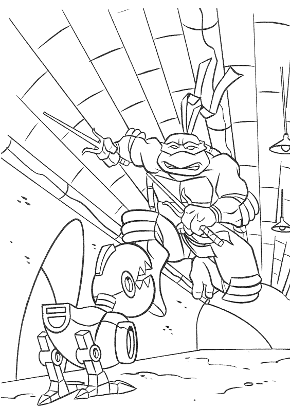 Coloriage 15 Les tortues ninja