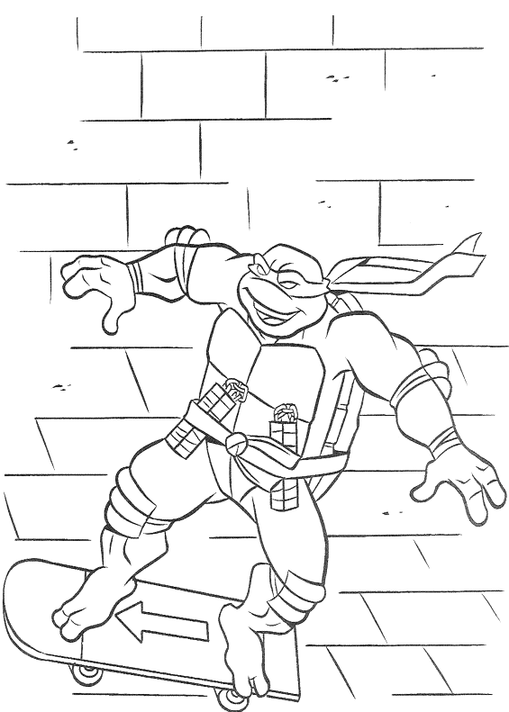 Coloriage 16 Les tortues ninja