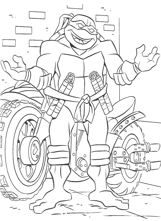 Coloriage 17 Les tortues ninja