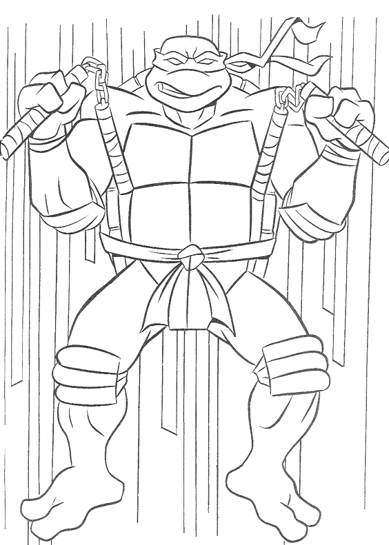 Coloriage 18 Les tortues ninja