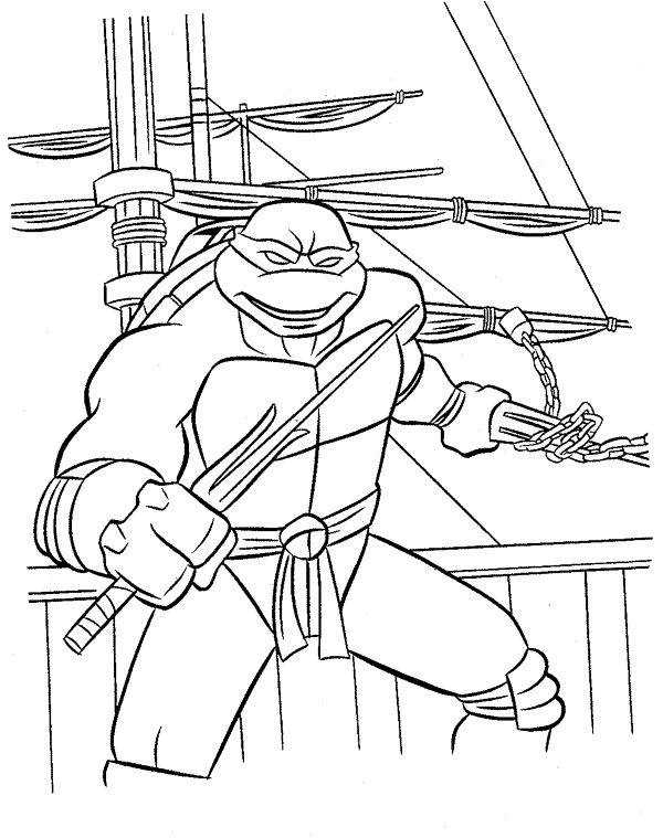 Coloriage 22 Les tortues ninja